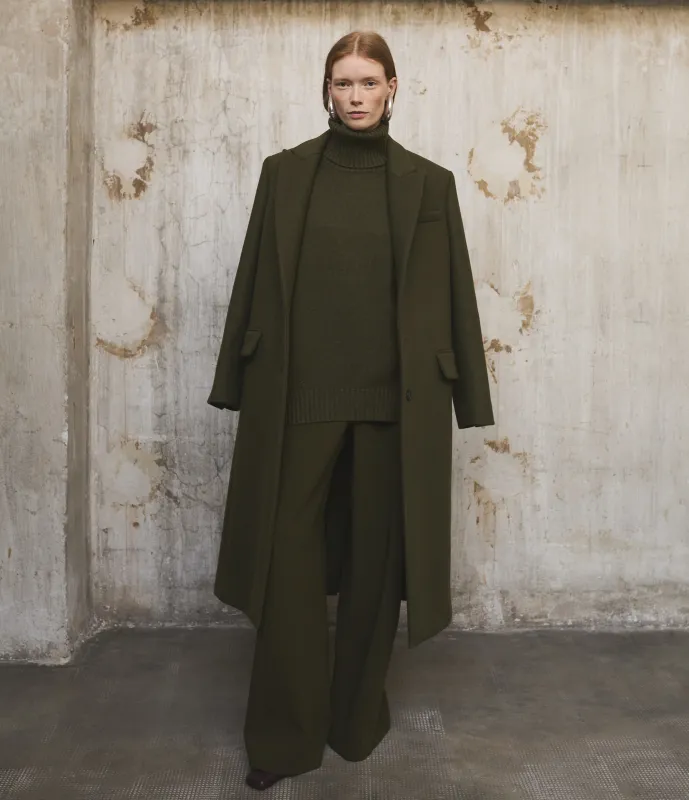 Cashmere Oversized Turtleneck | Moss made by Another Tomorrow
