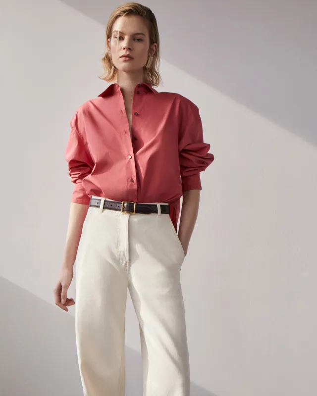 Pleat Back Poplin Shirt | Rhubarb made by Another Tomorrow