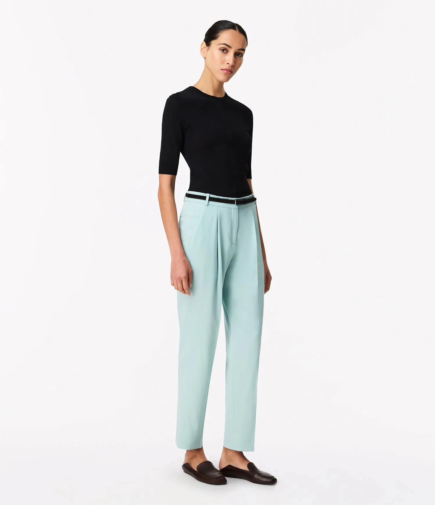 Peg Trouser | Mist sold by Another Tomorrow product image thumbnail 3
