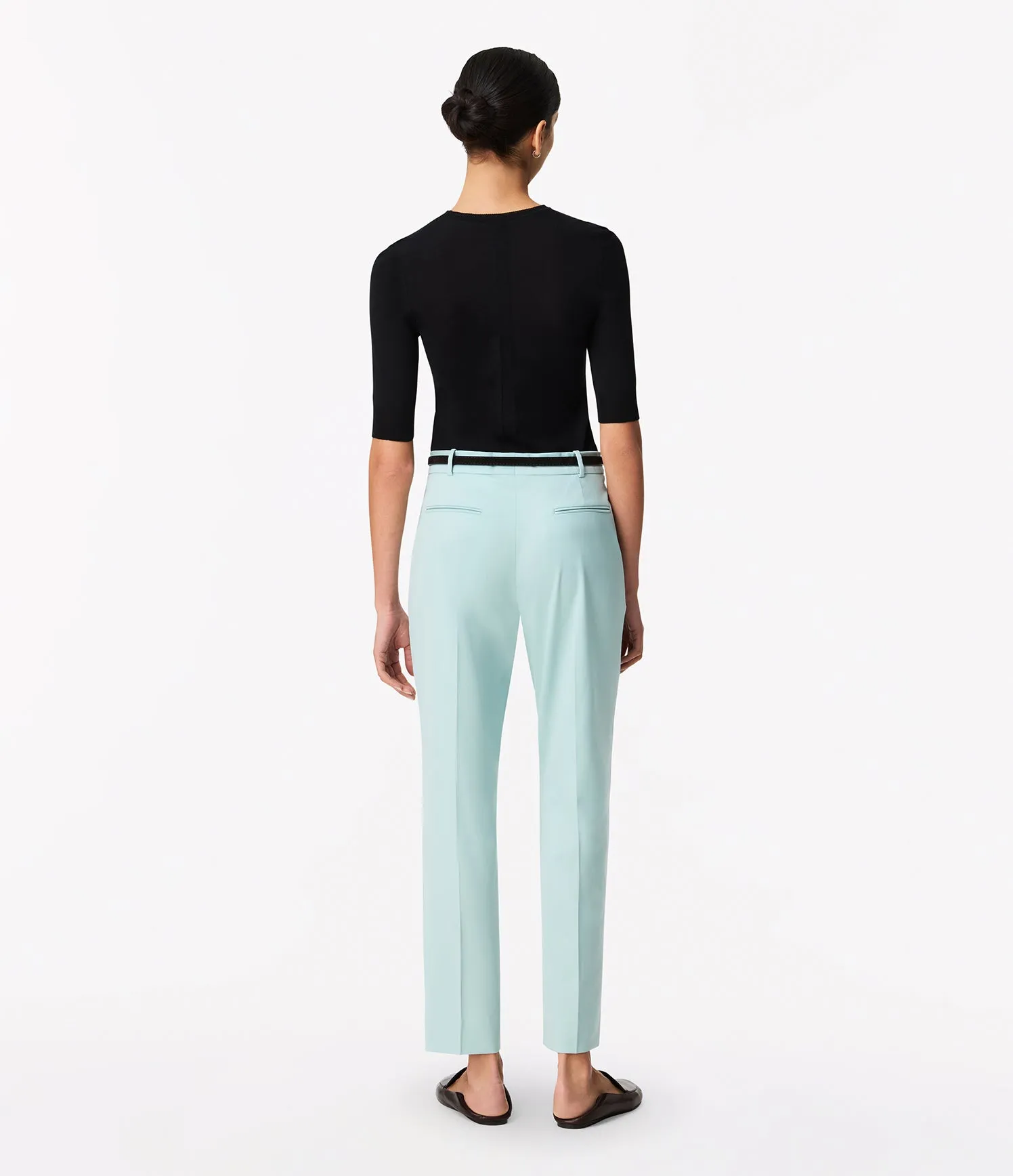 Peg Trouser | Mist sold by Another Tomorrow product image thumbnail 4