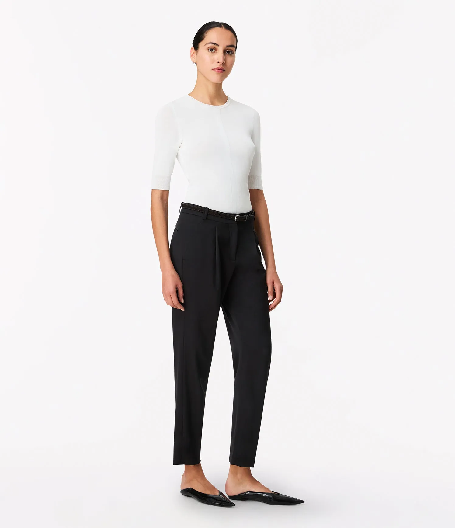 Peg Trouser | Black sold by Another Tomorrow product image thumbnail 3