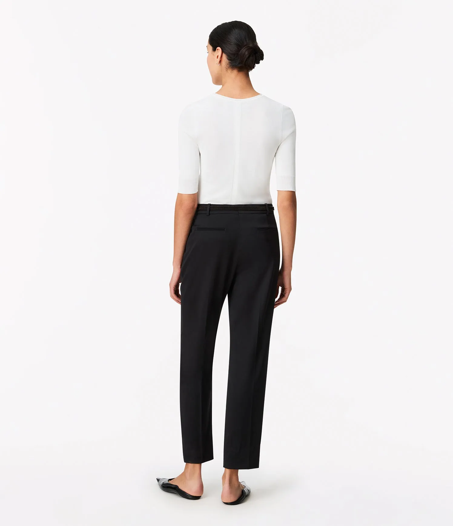 Peg Trouser | Black sold by Another Tomorrow product image thumbnail 4