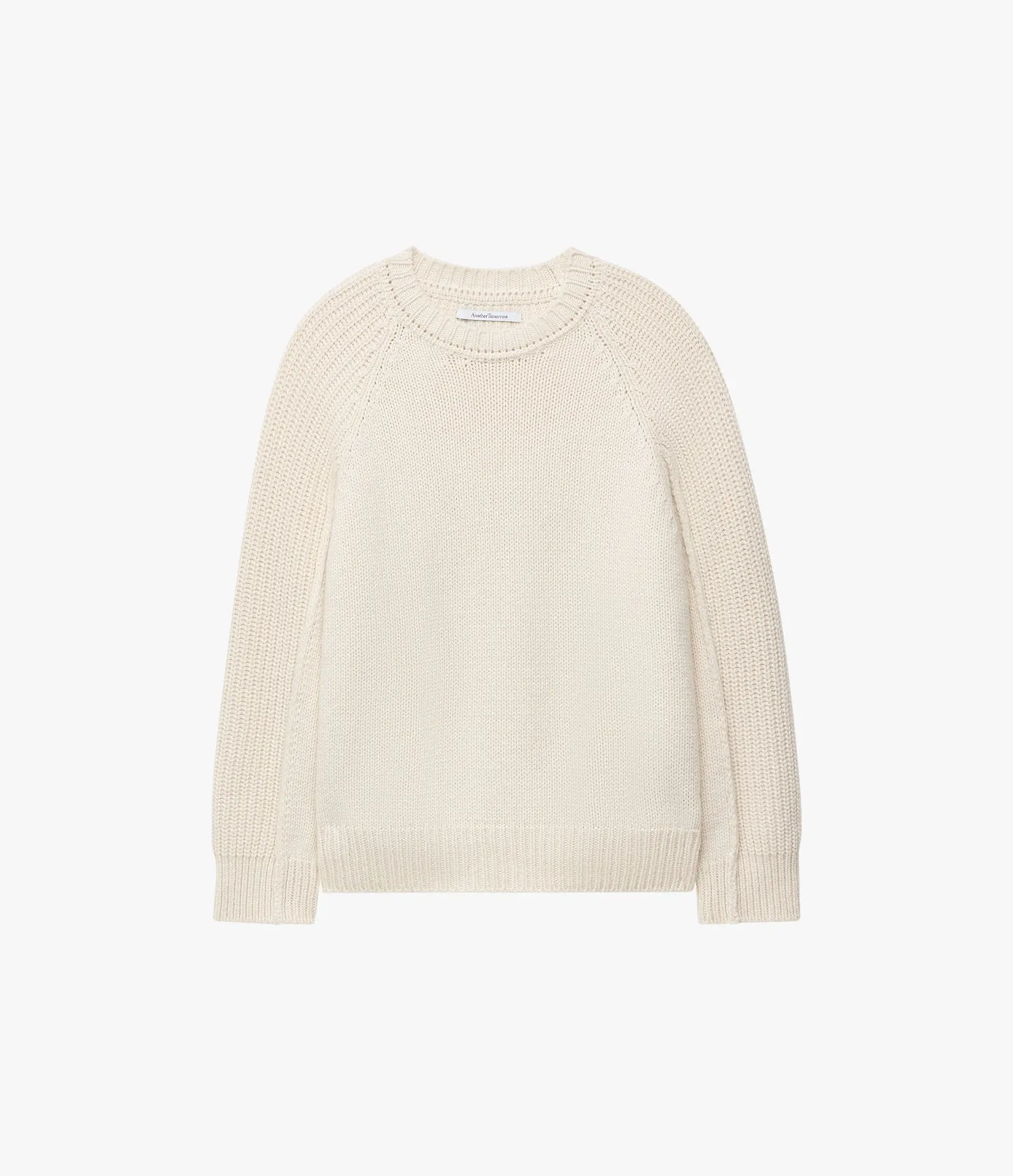 Cashmere Oversized Crewneck | Ivory sold by Another Tomorrow product image thumbnail 5