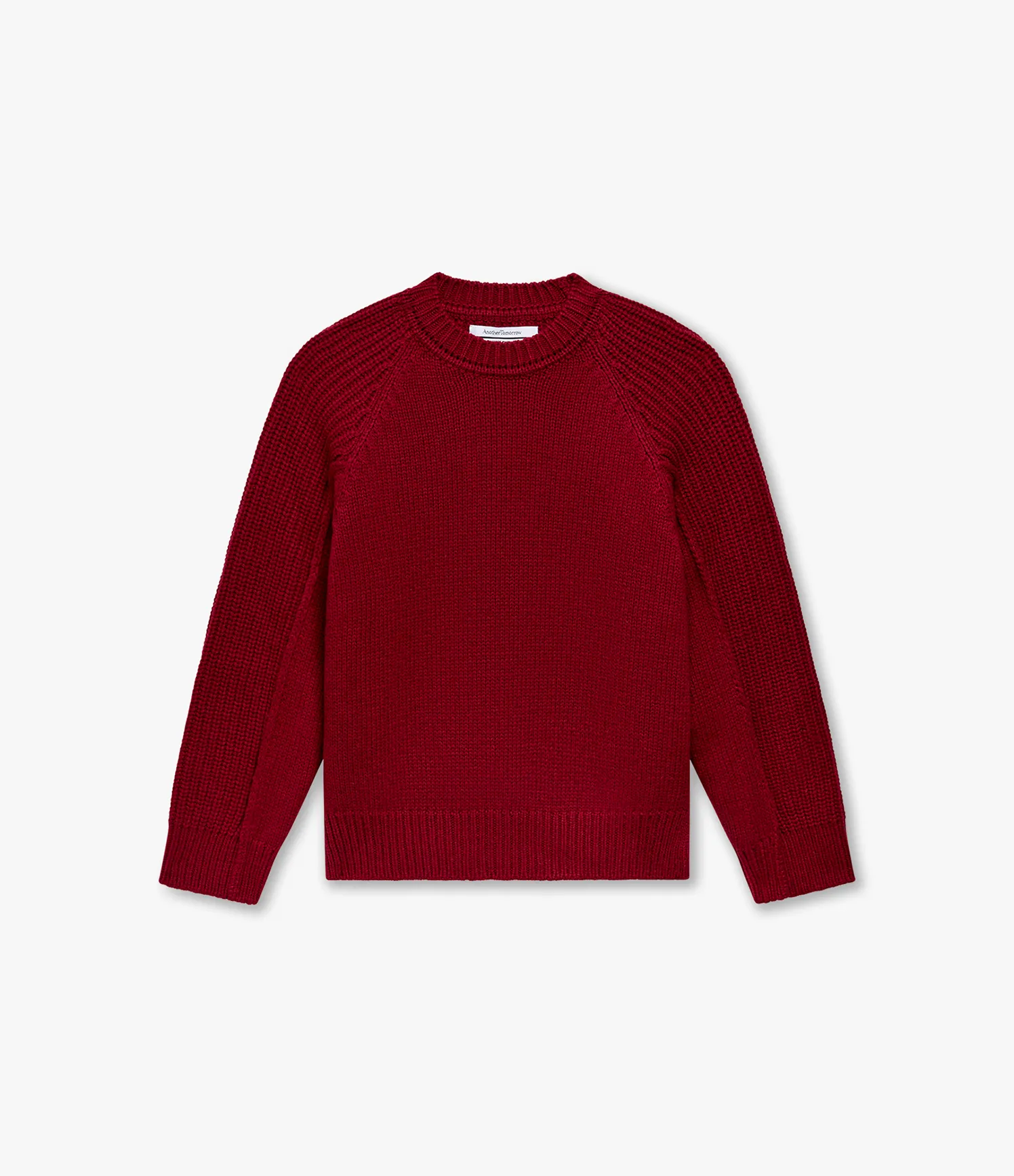 Cashmere Oversized Crewneck | Aubergine sold by Another Tomorrow product image thumbnail 5