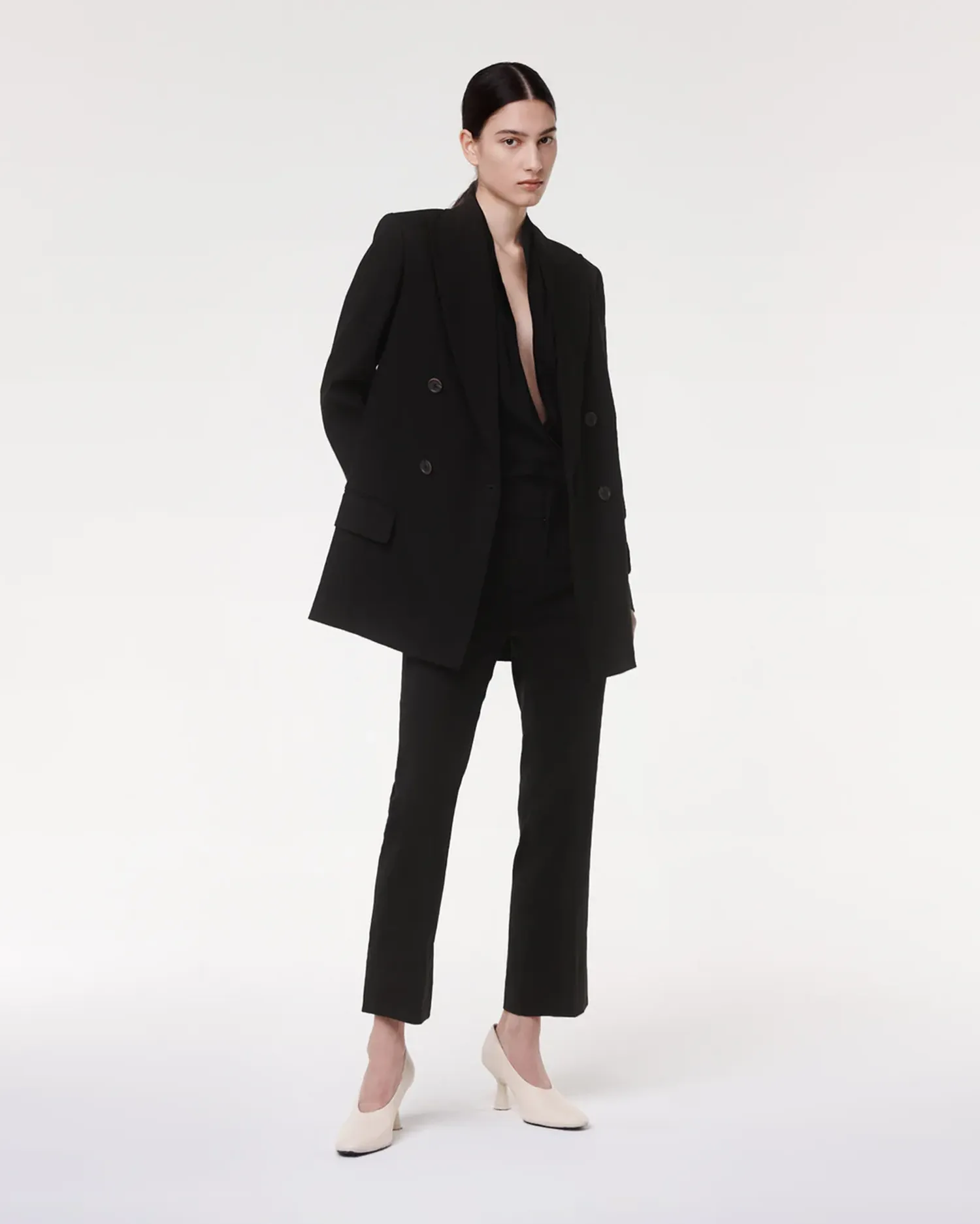 Crop Flare Trouser - Resale | Black sold by Another Tomorrow