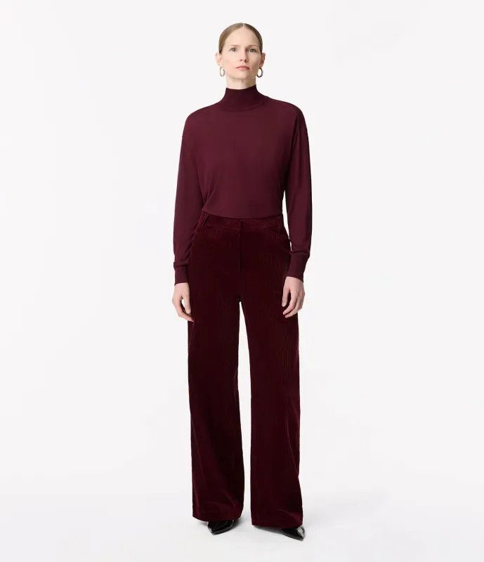 Featherweight Turtleneck | Aubergine made by Another Tomorrow
