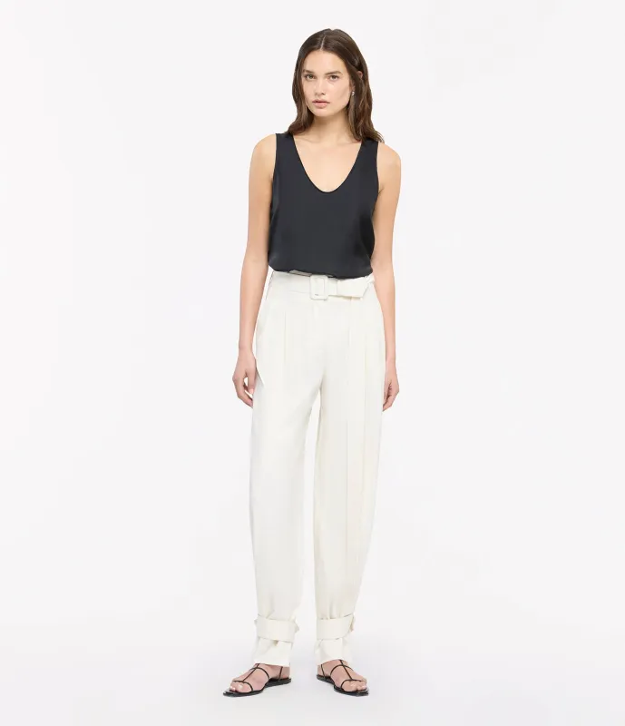 Silk Tank | Black made by Another Tomorrow