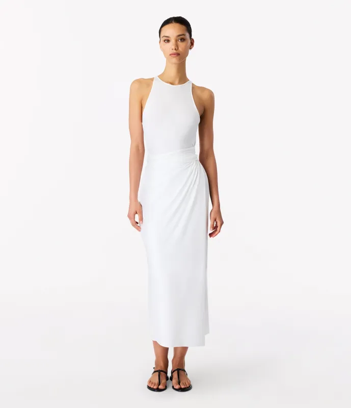Sarong Tie Dress | White sold by Another Tomorrow