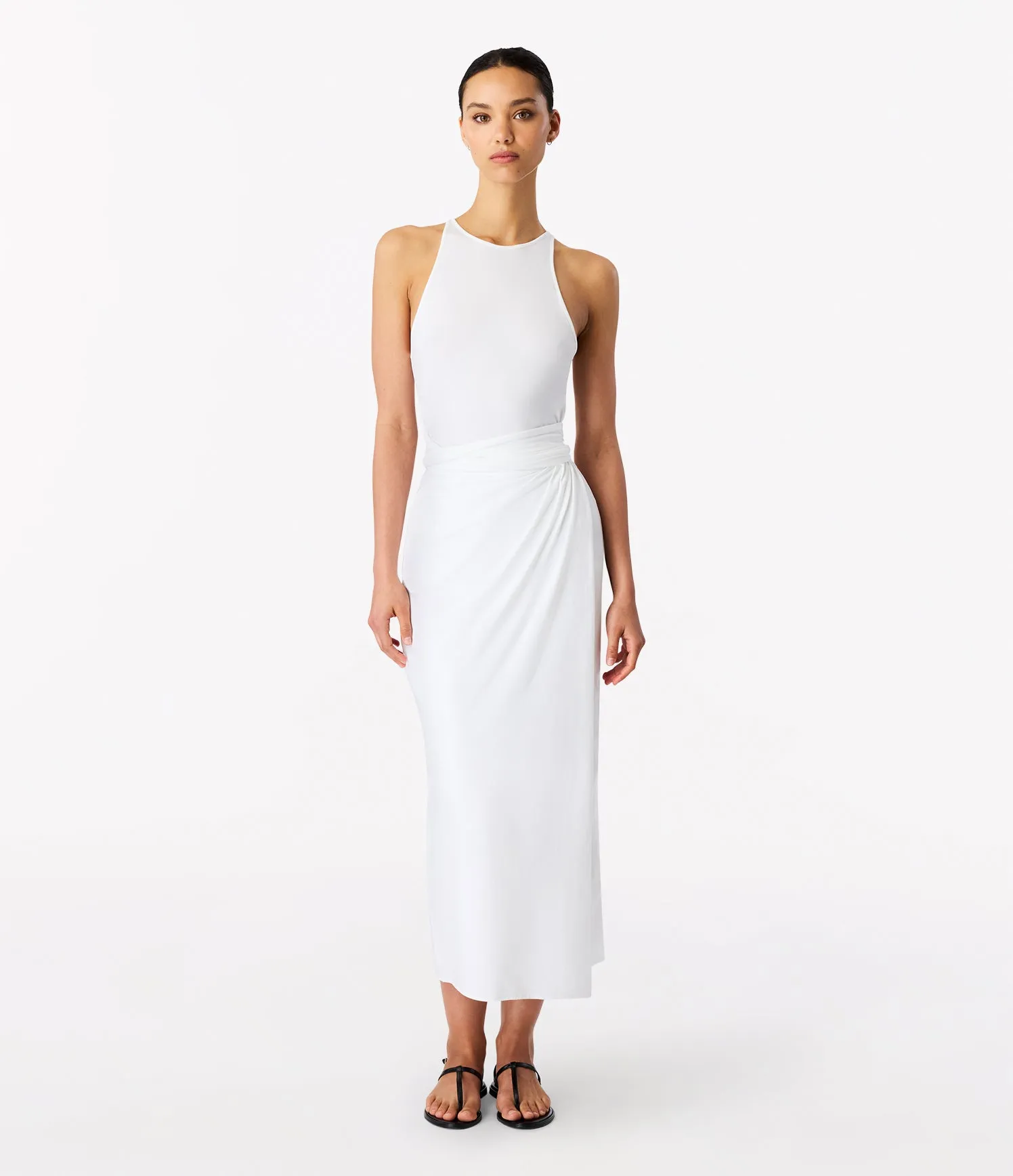 Sarong Tie Dress | White sold by Another Tomorrow