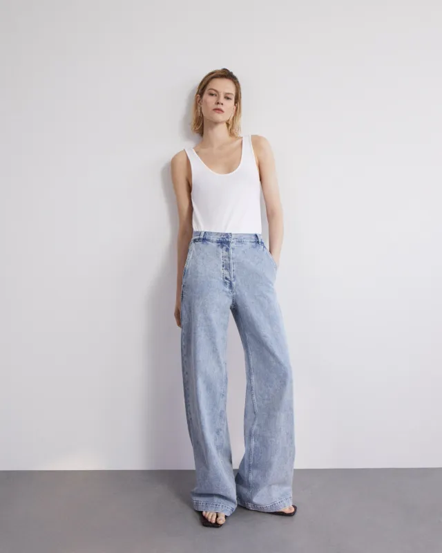 Boyfriend Denim Pant | Light Blue Wash made by Another Tomorrow