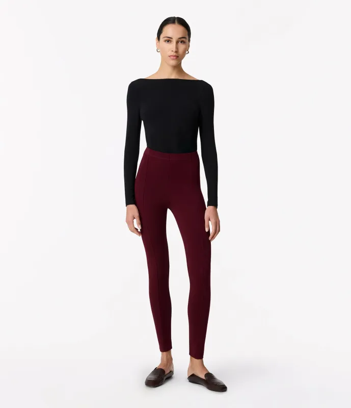 Seamed Legging | Aubergine sold by Another Tomorrow
