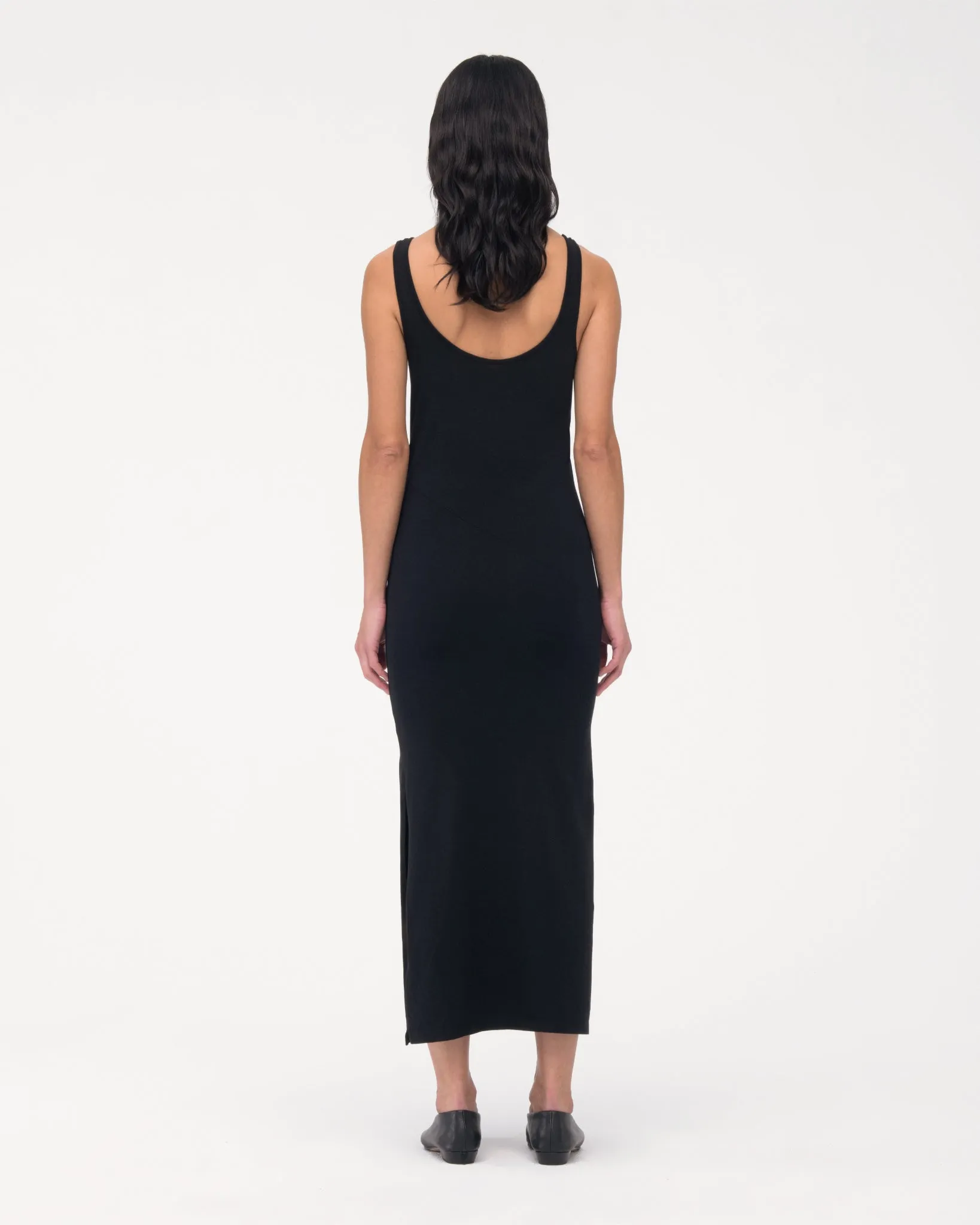 Tank Dress | Black sold by Another Tomorrow product image thumbnail 5