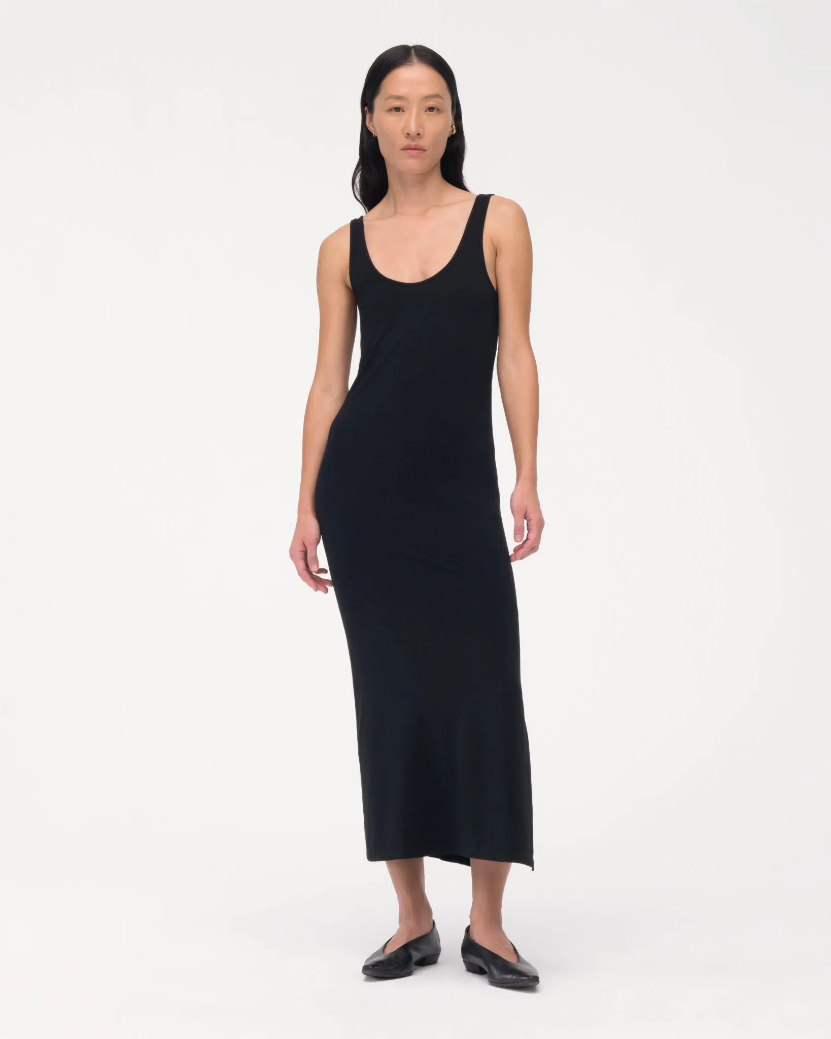 Tank Dress | Black sold by Another Tomorrow product image thumbnail 2