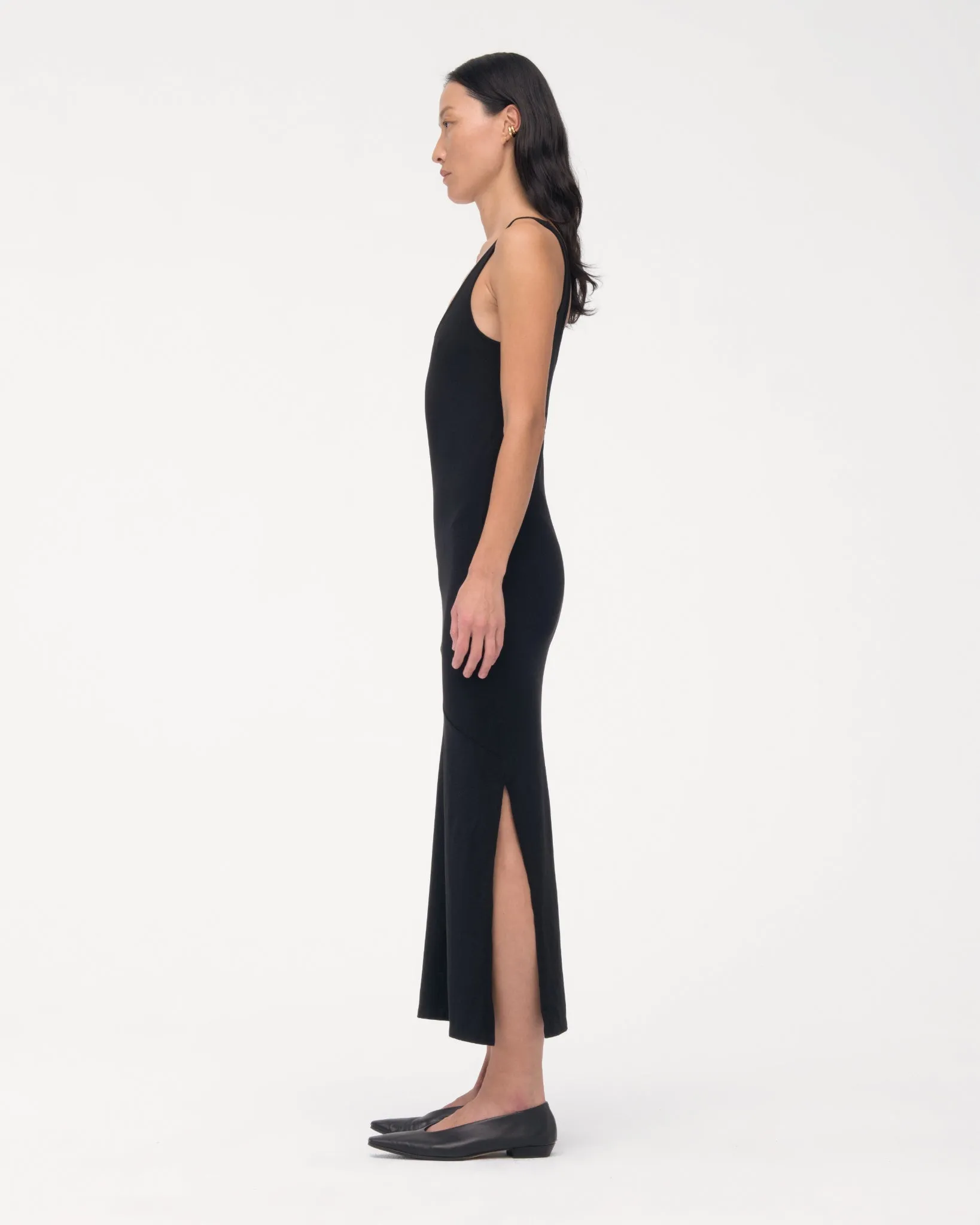 Tank Dress | Black sold by Another Tomorrow product image thumbnail 4