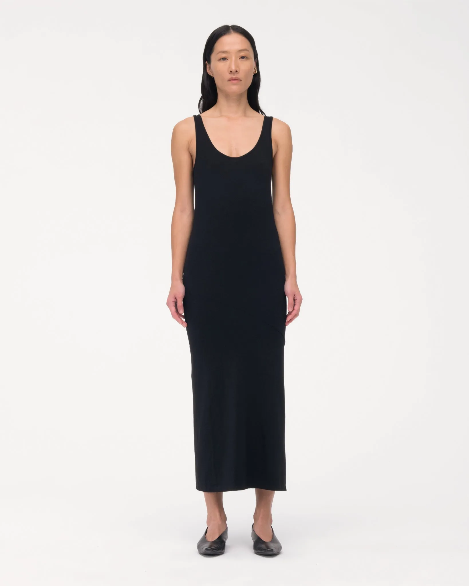 Tank Dress | Black sold by Another Tomorrow product image thumbnail 3