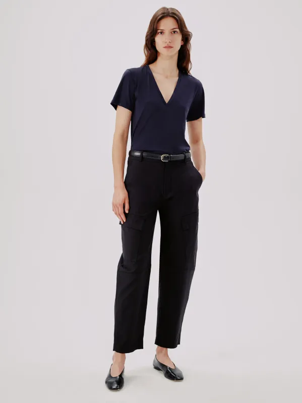 V-Neck Tee | Navy sold by Another Tomorrow