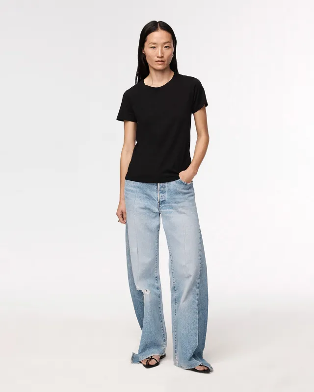 Crew Neck T-Shirt | Black made by Another Tomorrow