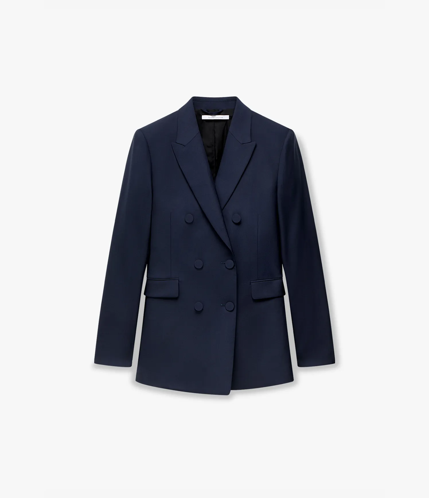 Double-Breasted Jacket | Navy sold by Another Tomorrow product image thumbnail 5