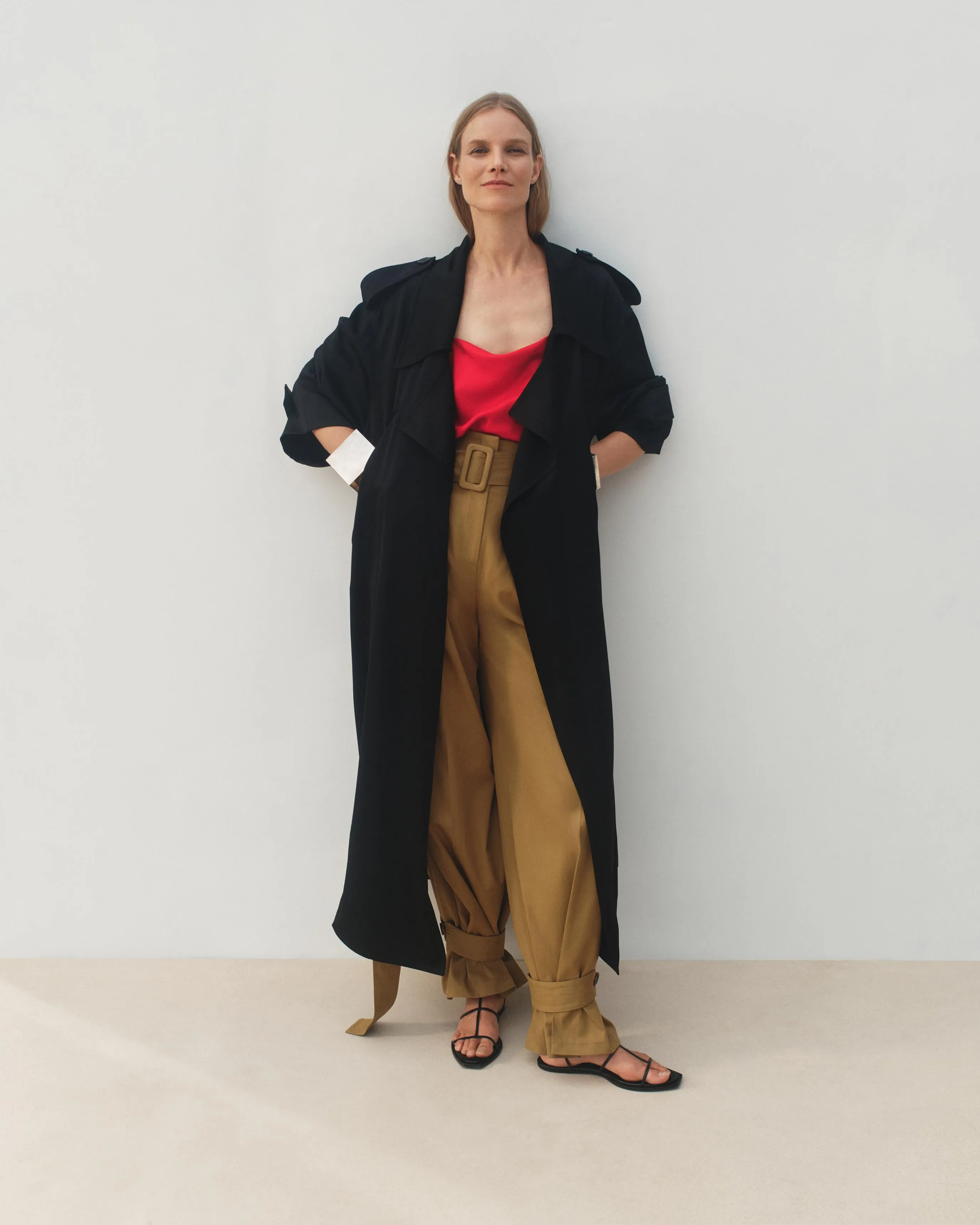 Satin Soft Trench | Black sold by Another Tomorrow product image thumbnail 2
