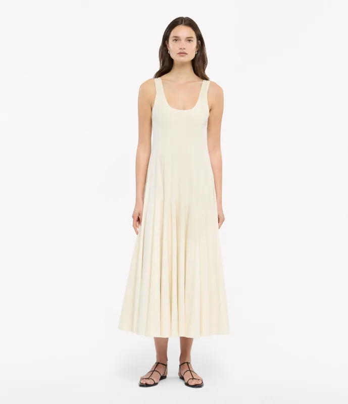 Tank Flare Dress | Off White made by Another Tomorrow