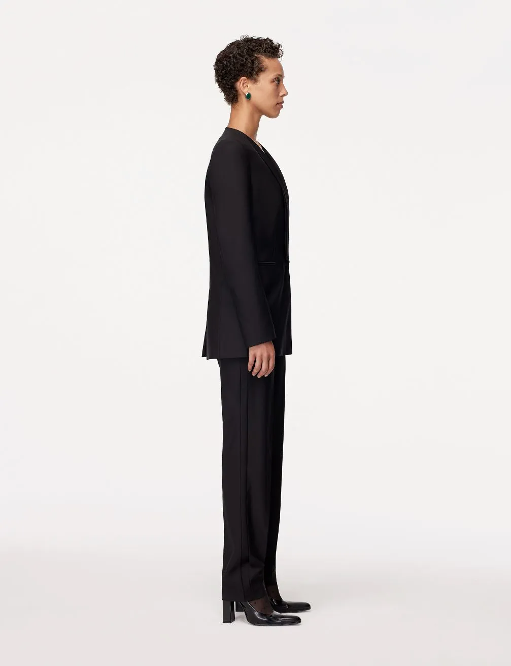 Tuxedo Jacket | Black sold by Another Tomorrow product image thumbnail 3
