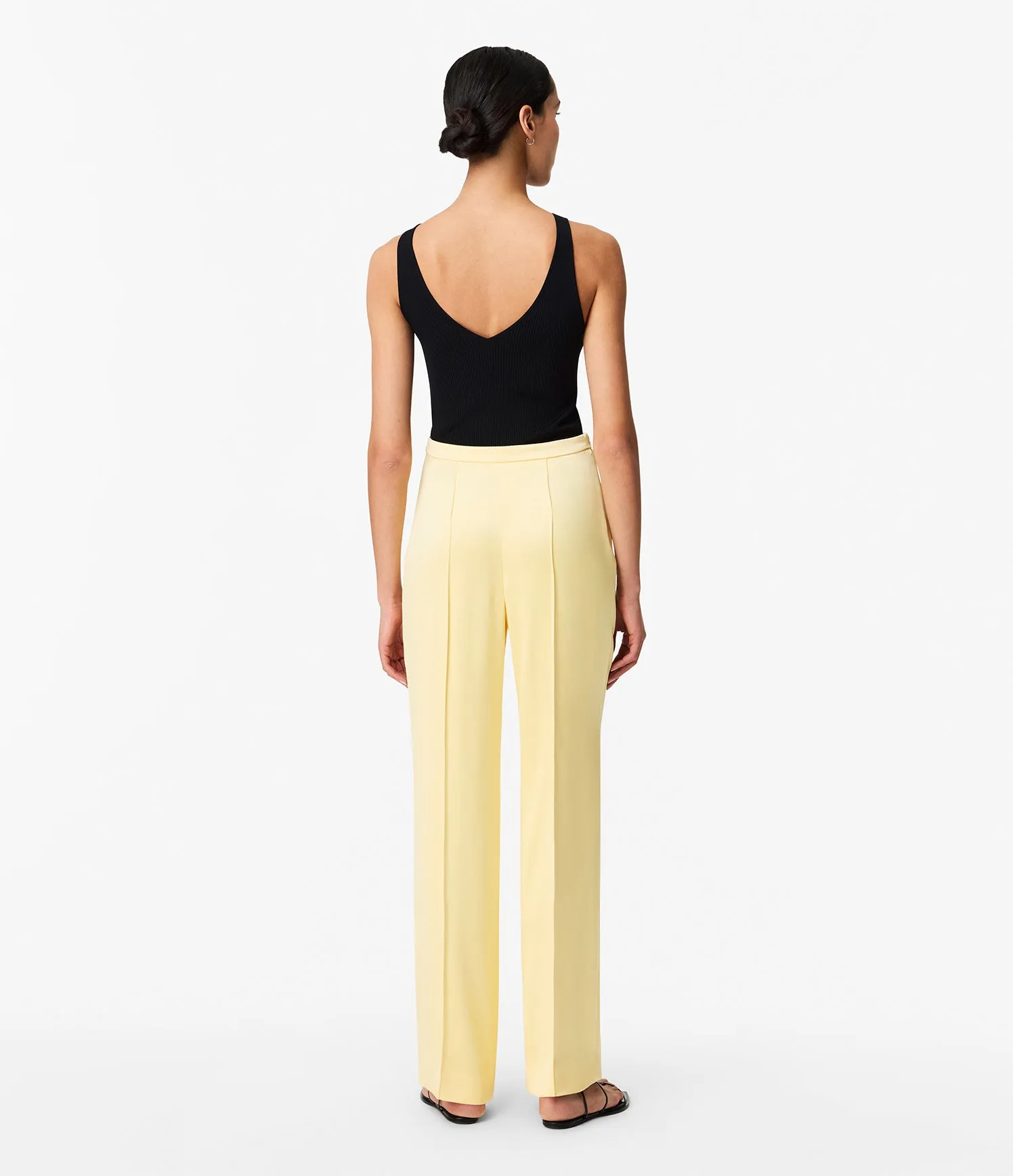 Pintuck Trouser | Daffodil sold by Another Tomorrow product image thumbnail 4
