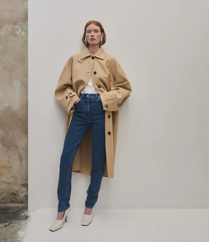 Double Face Balmacaan | Khaki made by Another Tomorrow