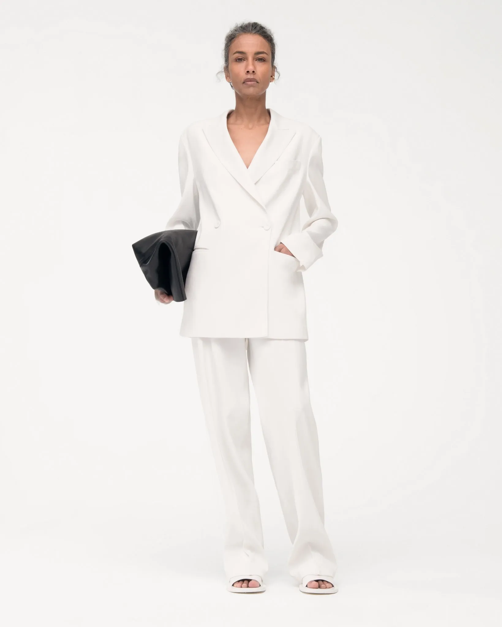 Fluid Double Breasted Jacket - Resale | Off White sold by Another Tomorrow product image thumbnail 3