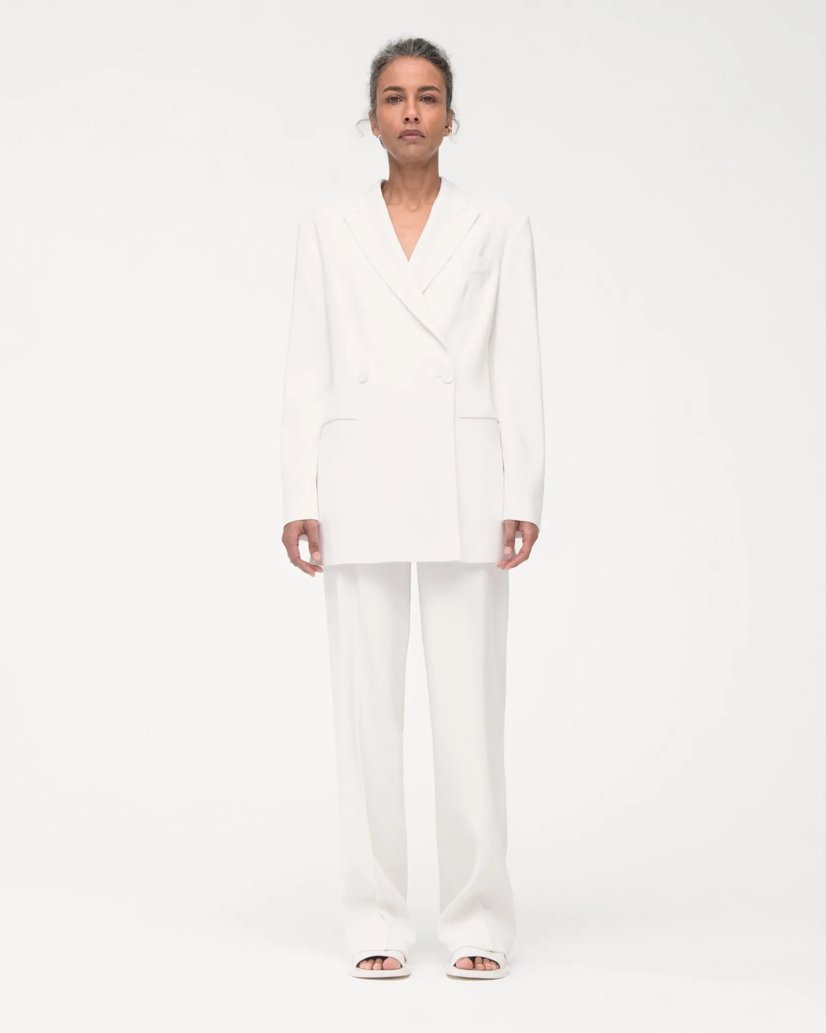 Fluid Double Breasted Jacket - Resale | Off White sold by Another Tomorrow product image thumbnail 4