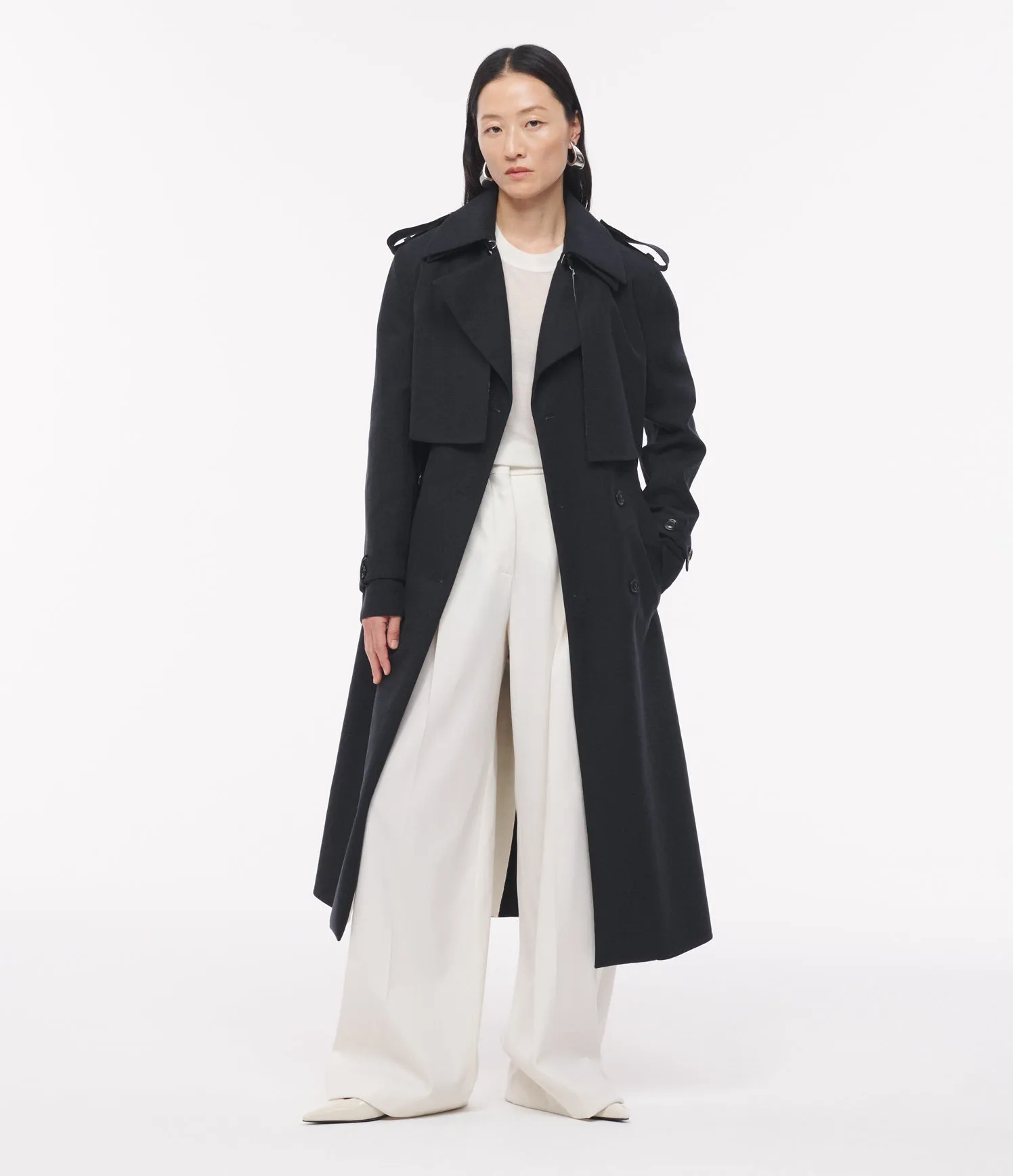 Double Face Convertible Trench - Resale | Olive/Black sold by Another Tomorrow product image thumbnail 3