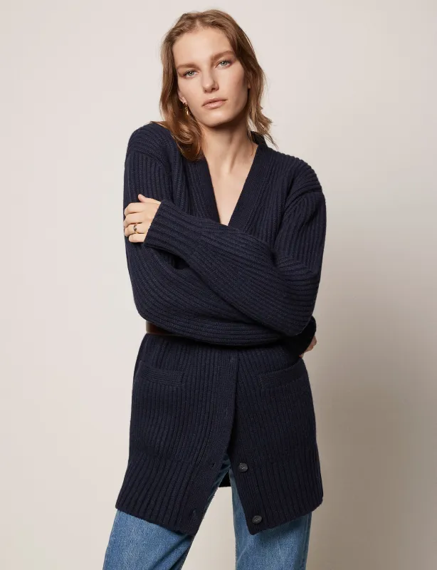 Relaxed Cardigan - Resale | Navy made by Another Tomorrow