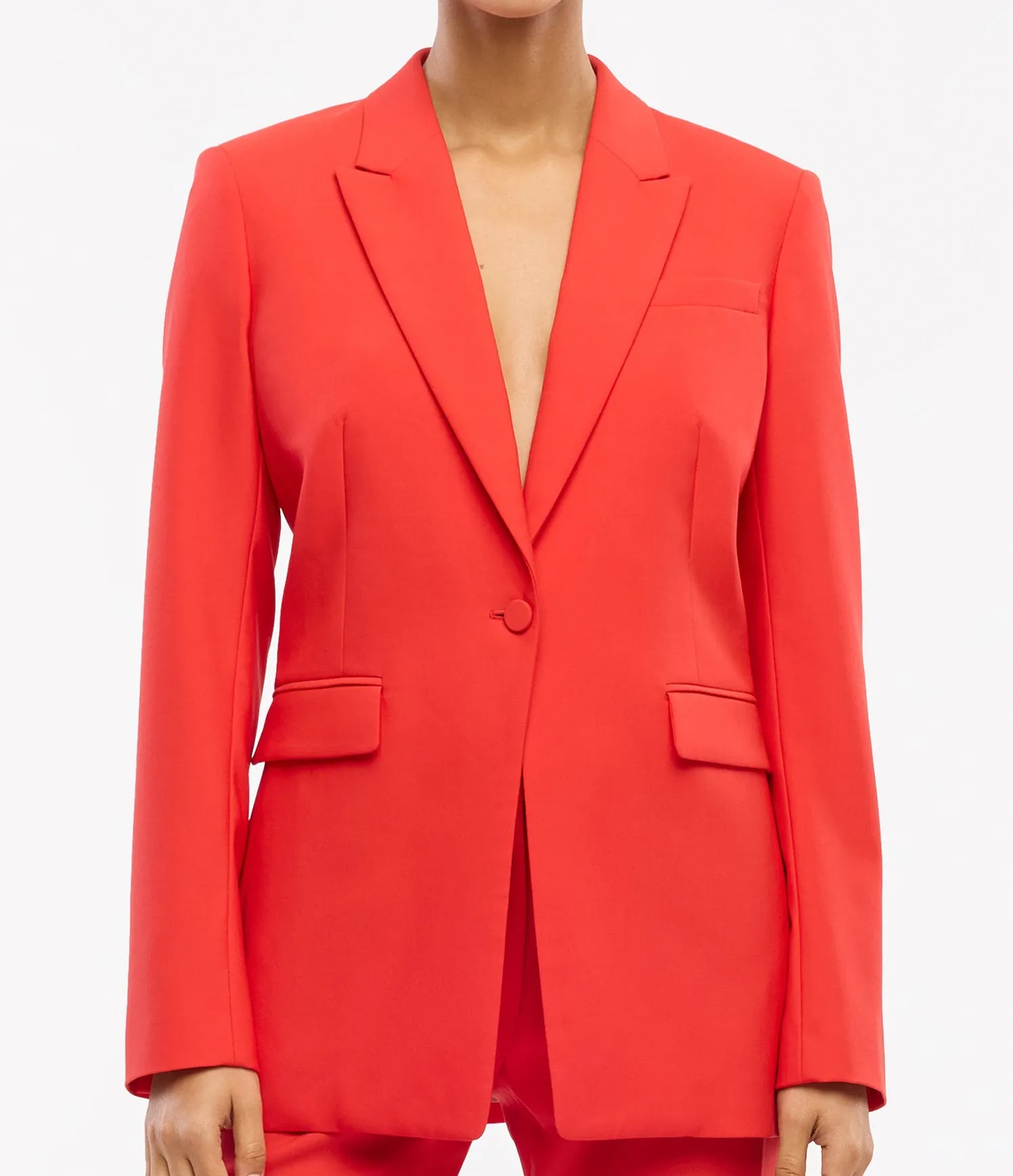 Single Button Jacket - Resale | Fire Red sold by Another Tomorrow product image thumbnail 4