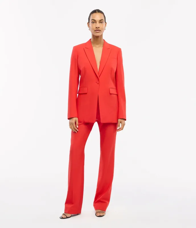 Single Button Jacket - Resale | Fire Red made by Another Tomorrow