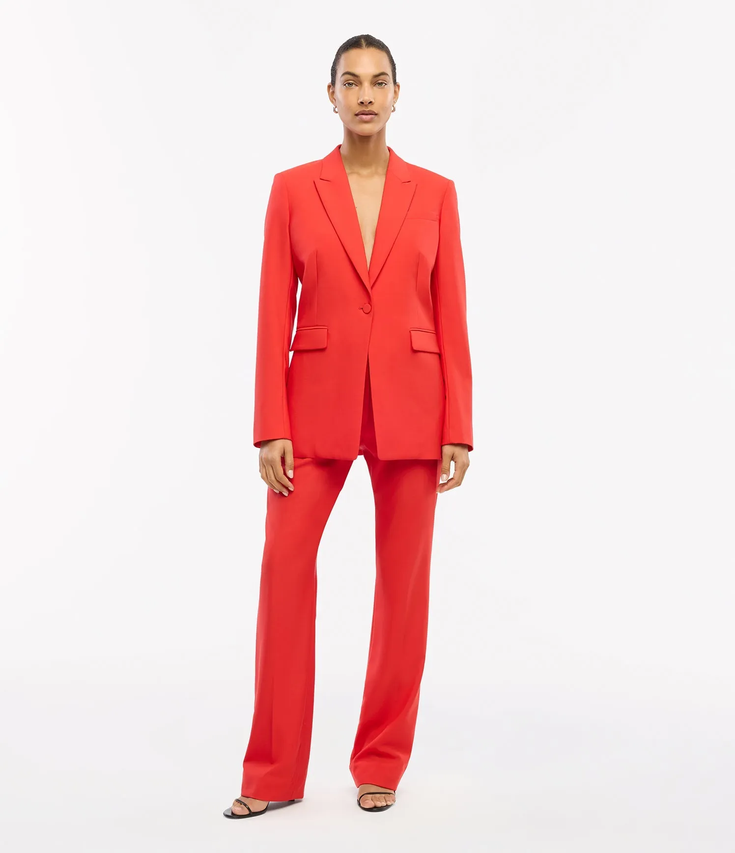 Single Button Jacket - Resale | Fire Red sold by Another Tomorrow