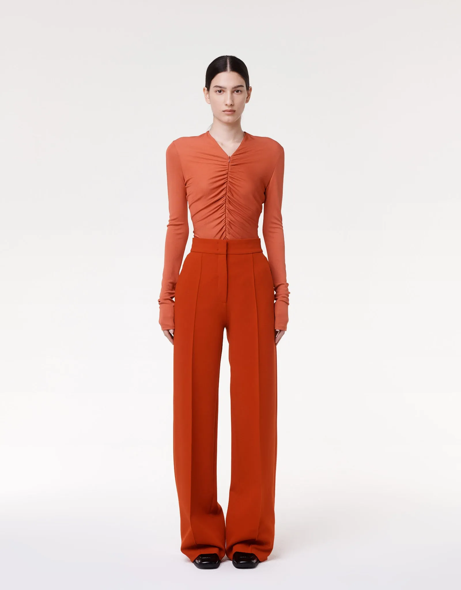 Doppio Wide Leg Pant - Resale | Sedona Red sold by Another Tomorrow product image thumbnail 2