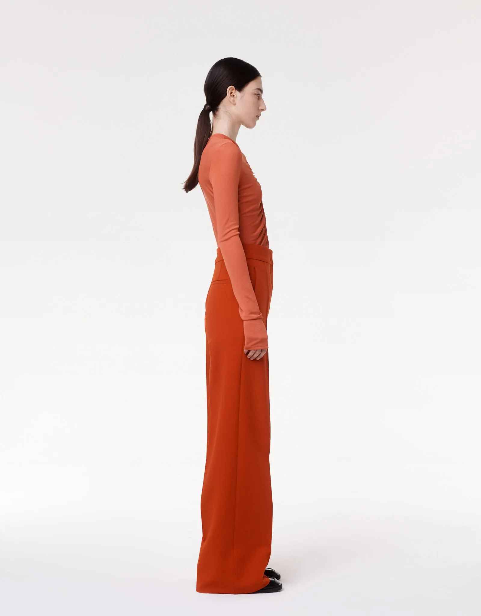Doppio Wide Leg Pant - Resale | Sedona Red sold by Another Tomorrow product image thumbnail 3