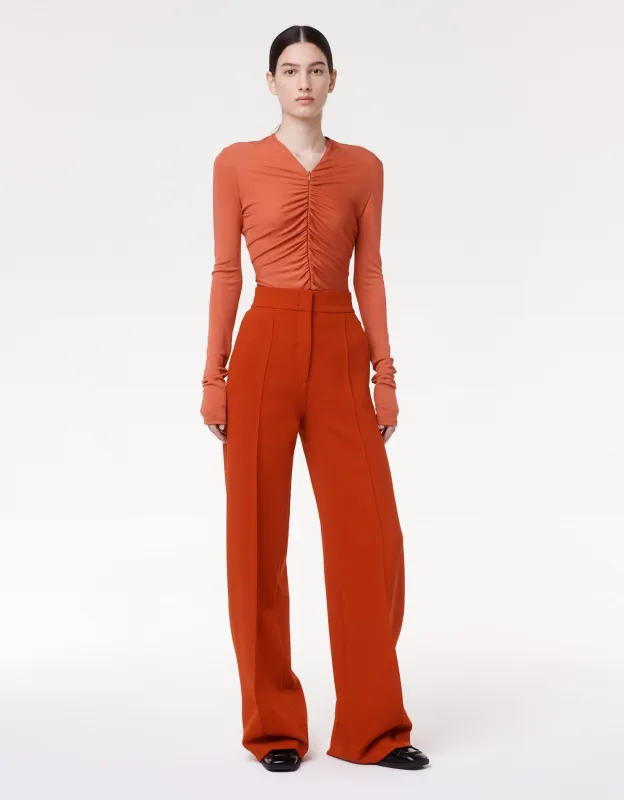 Doppio Wide Leg Pant - Resale | Sedona Red made by Another Tomorrow