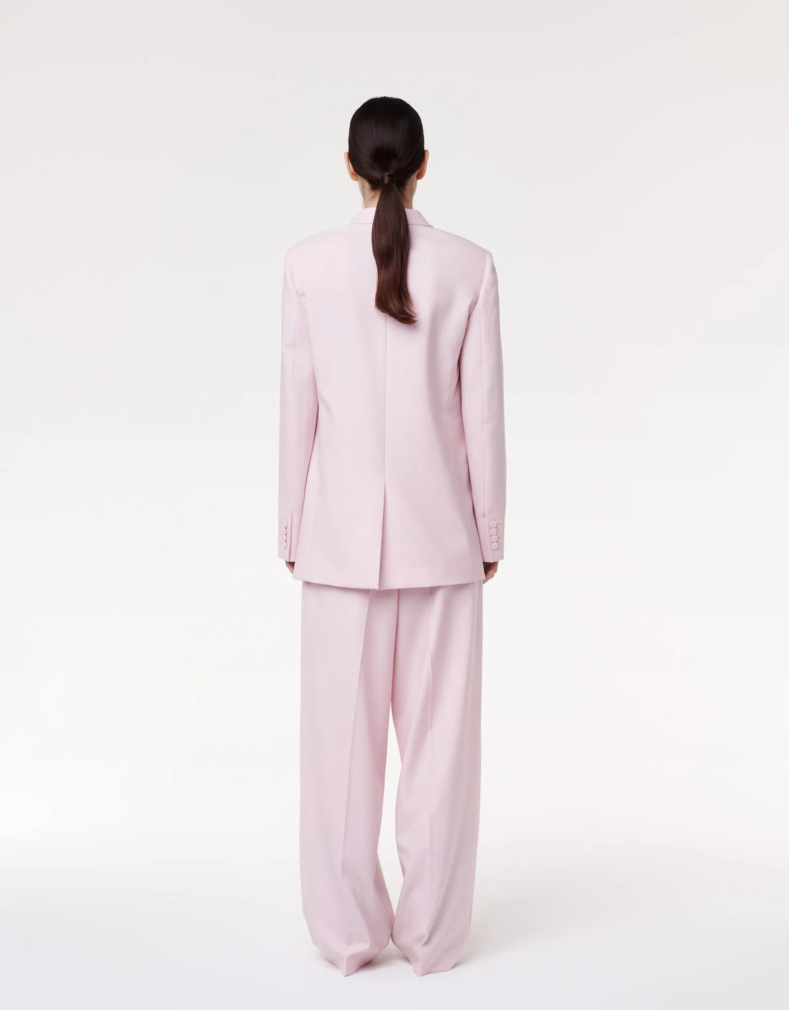Oversized Blazer | Pink sold by Another Tomorrow product image thumbnail 4