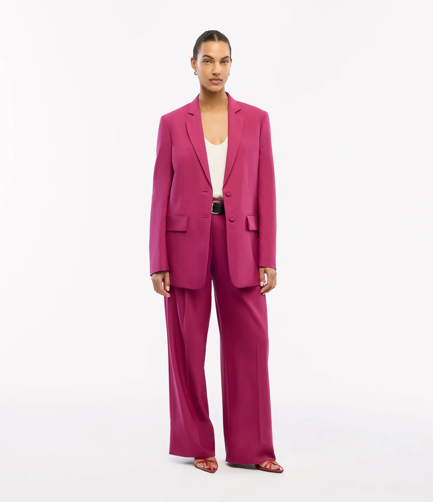 Oversized Blazer | Magenta sold by Another Tomorrow