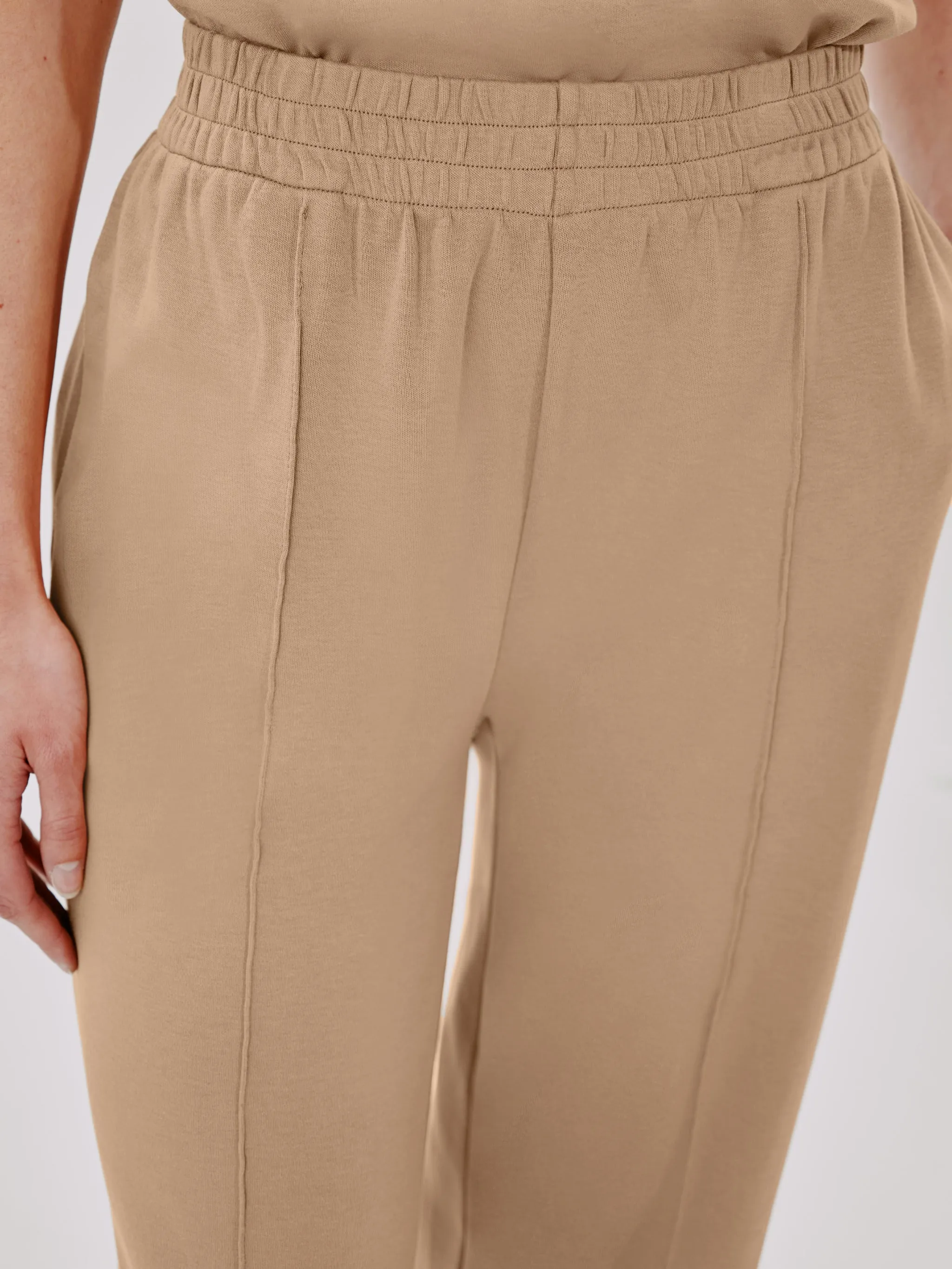 Luxe Seamed Lounge Pant | Hazelnut sold by Another Tomorrow product image thumbnail 5