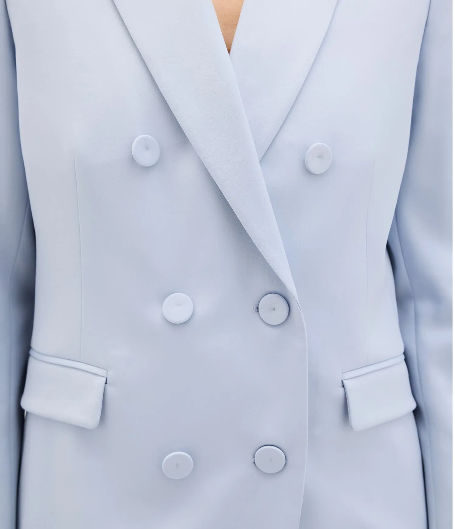 Double Breasted Jacket | Sky sold by Another Tomorrow product image thumbnail 5