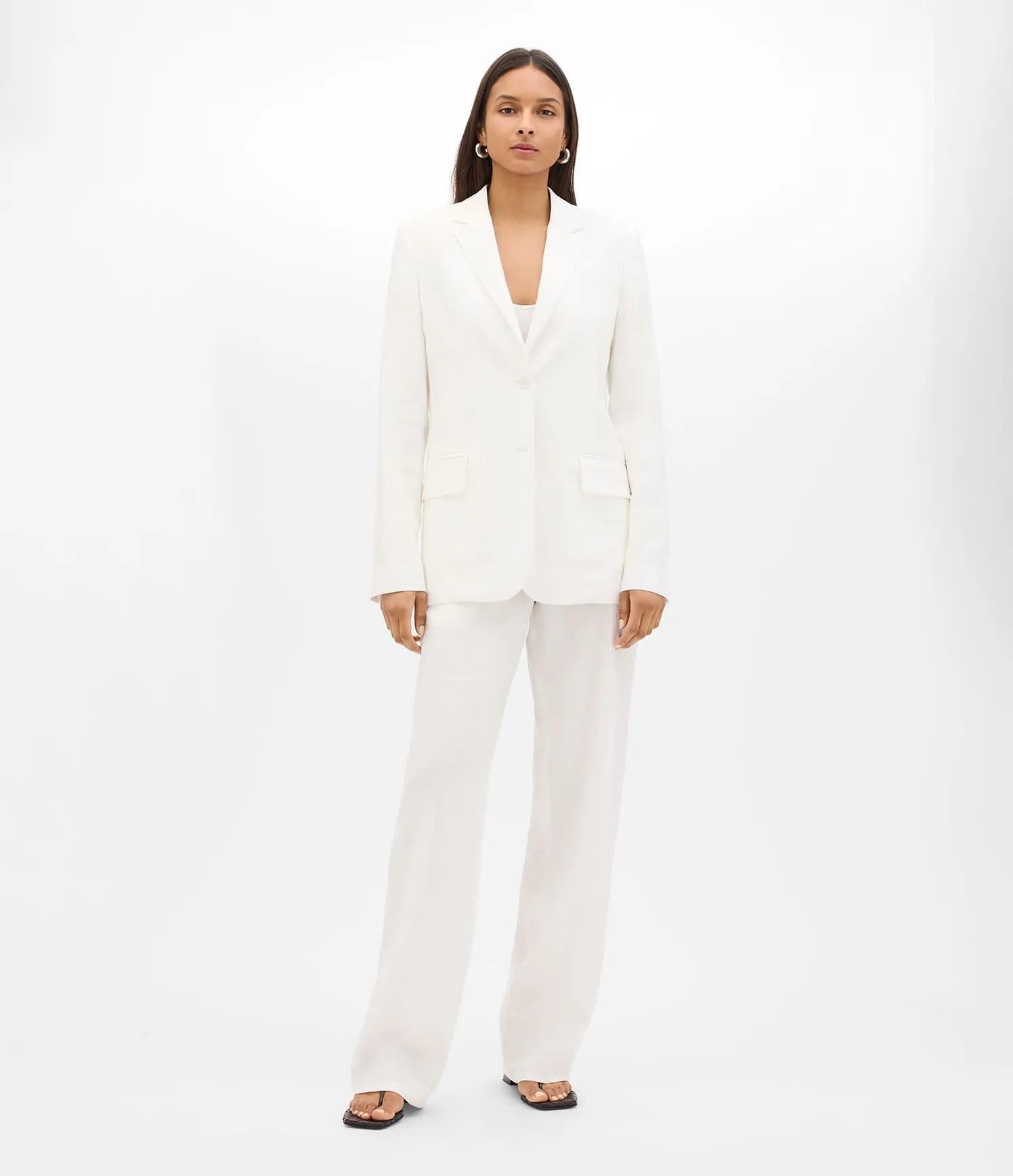 Relaxed Blazer | Off White sold by Another Tomorrow product image thumbnail 2