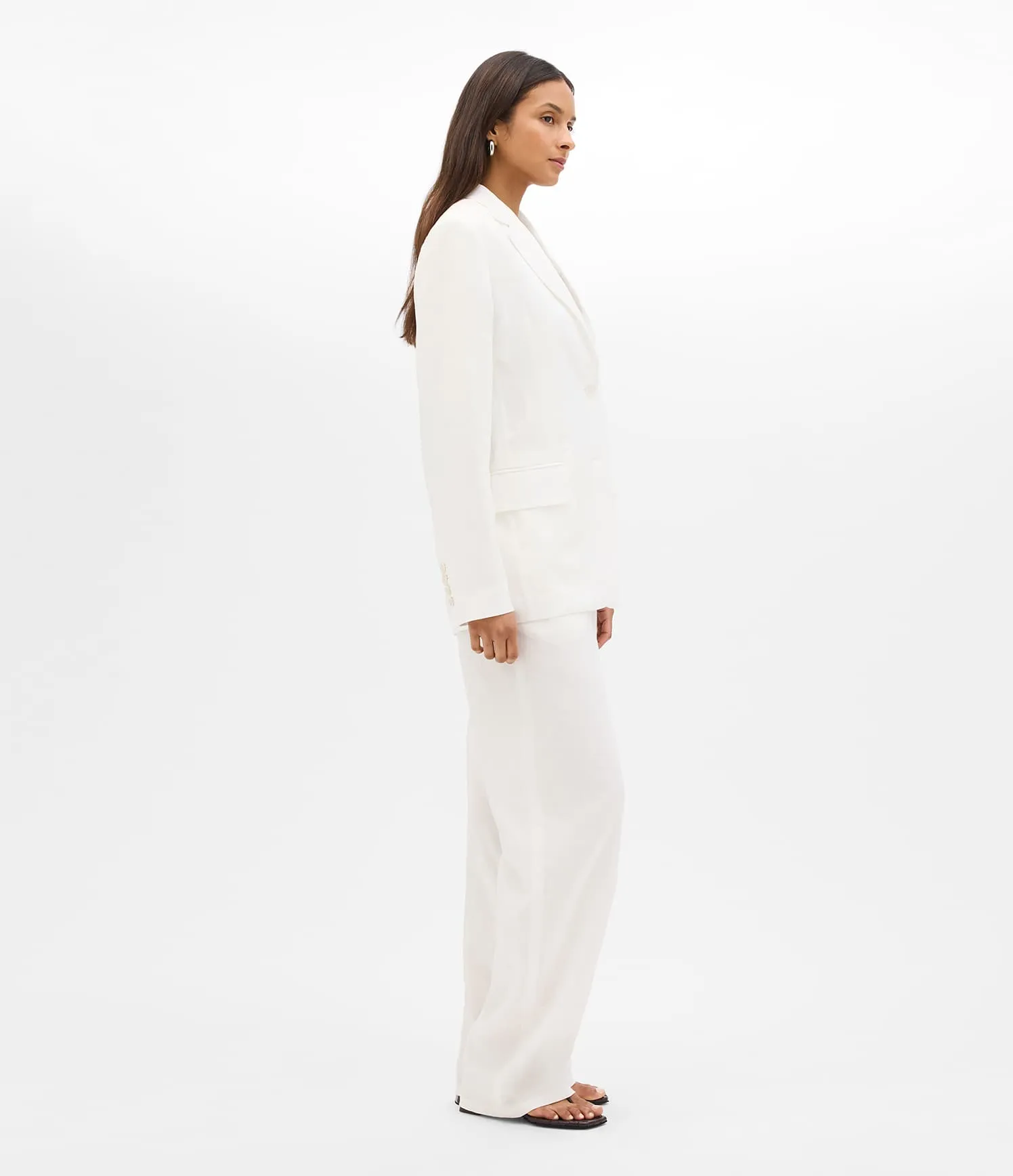 Relaxed Blazer | Off White sold by Another Tomorrow product image thumbnail 4