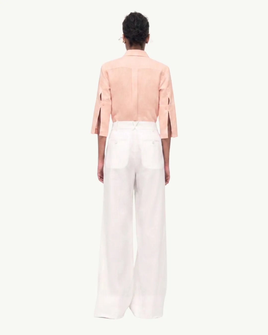 French Cuff Blouse | Quartz sold by Another Tomorrow product image thumbnail 2