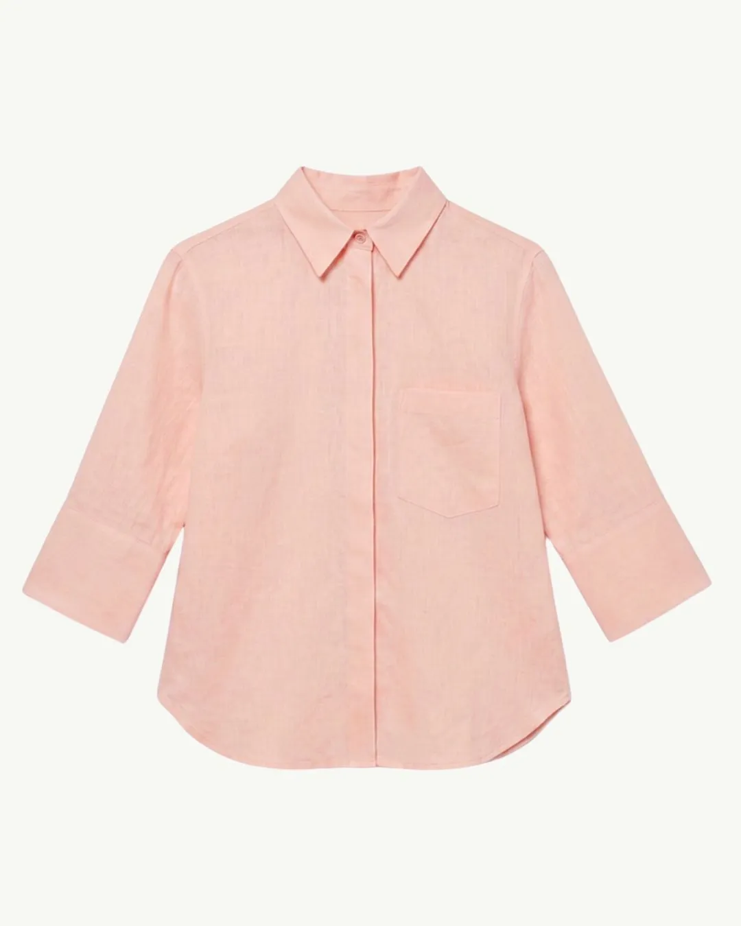 French Cuff Blouse | Quartz sold by Another Tomorrow product image thumbnail 3