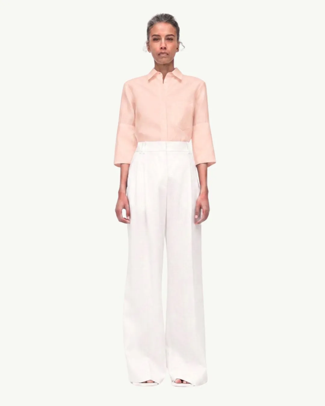 French Cuff Blouse | Quartz sold by Another Tomorrow