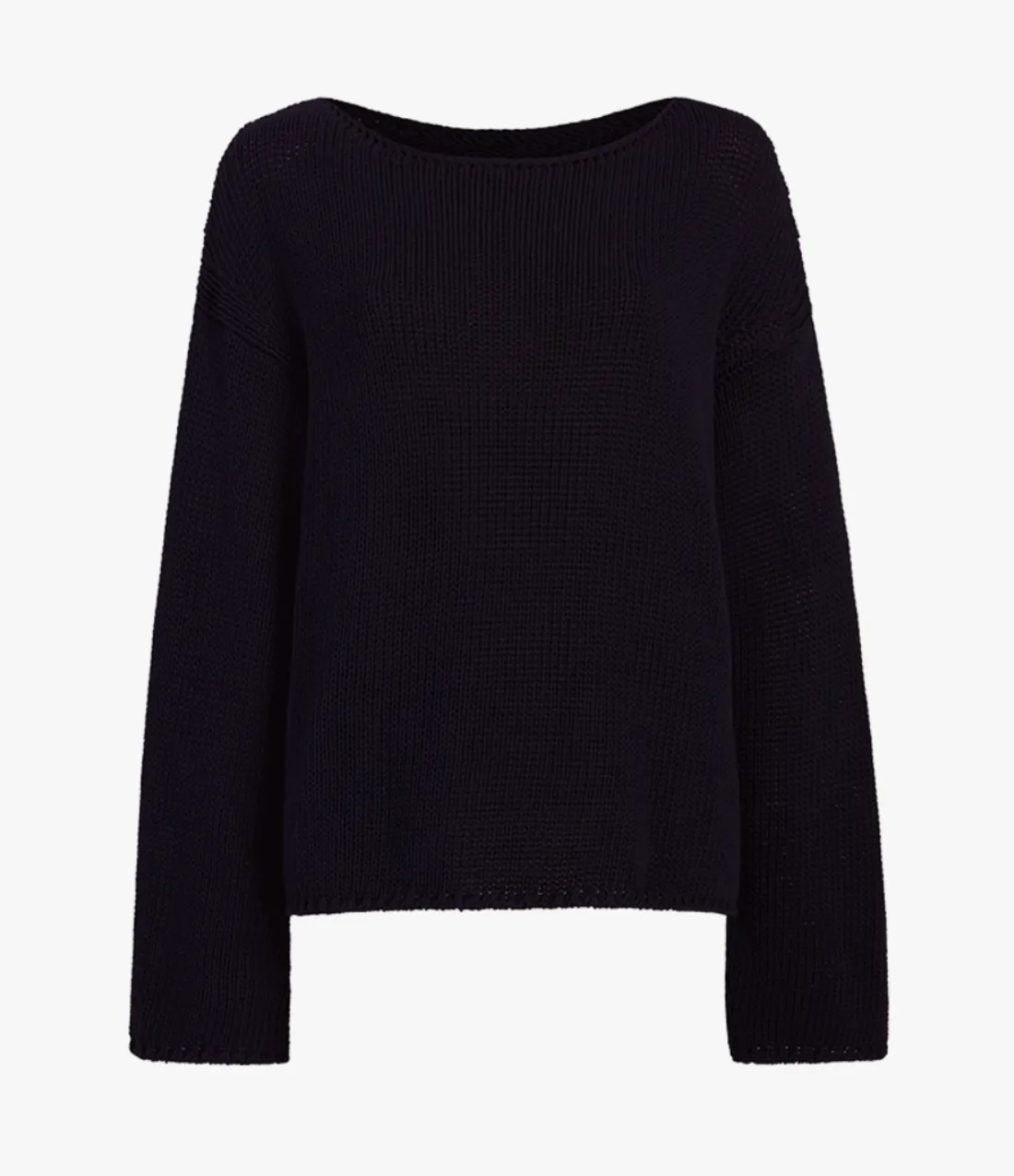 Draped Knit Sweater | Black sold by Another Tomorrow product image thumbnail 5