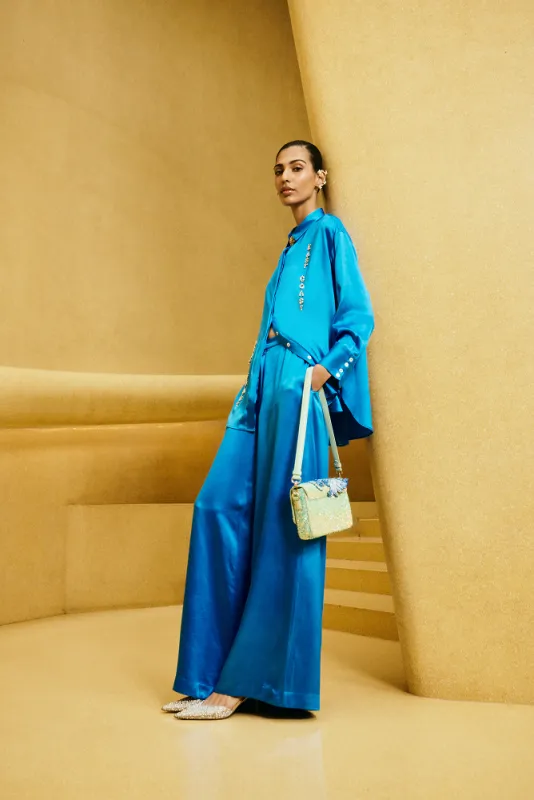 Royal Azure Shirt made by La Fuori
