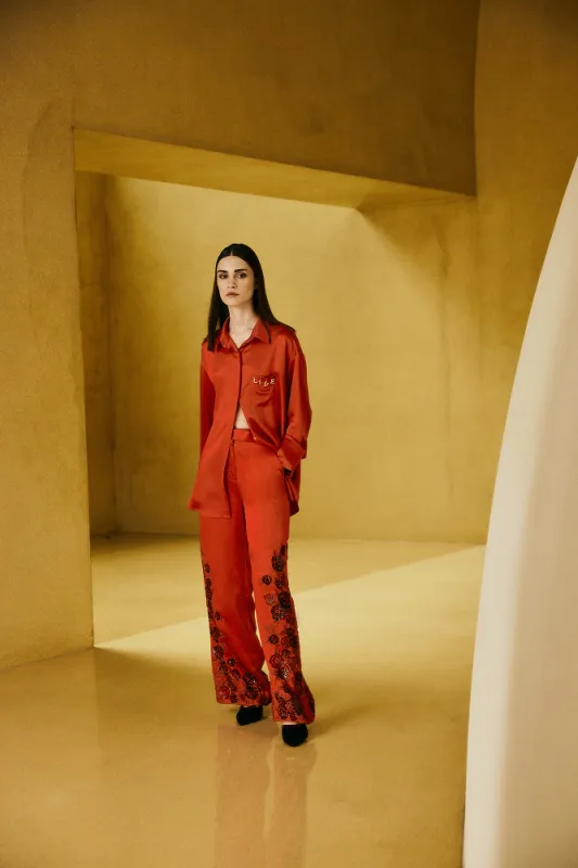 Royal Scarlet Shirt made by La Fuori
