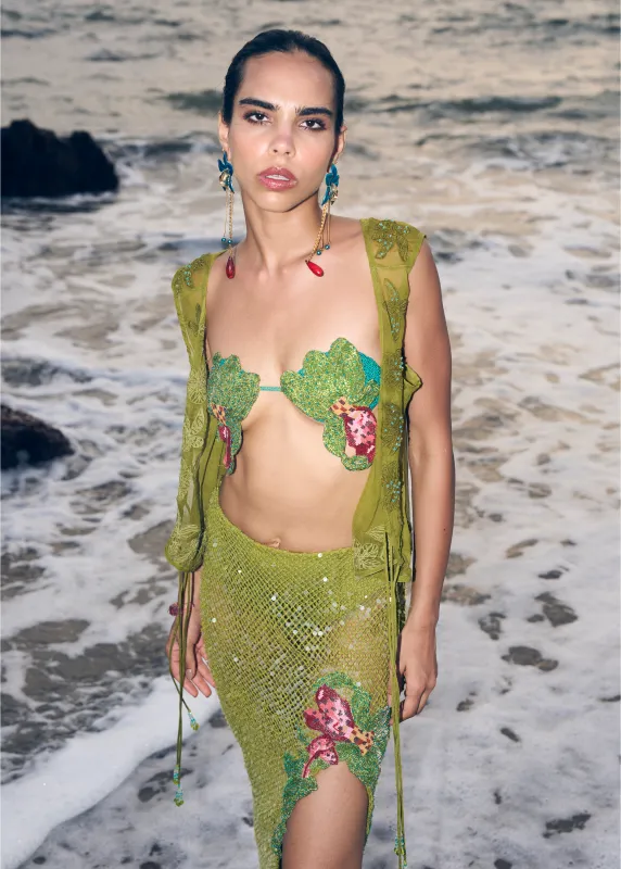 Fresh Fern Green Bralette made by La Fuori